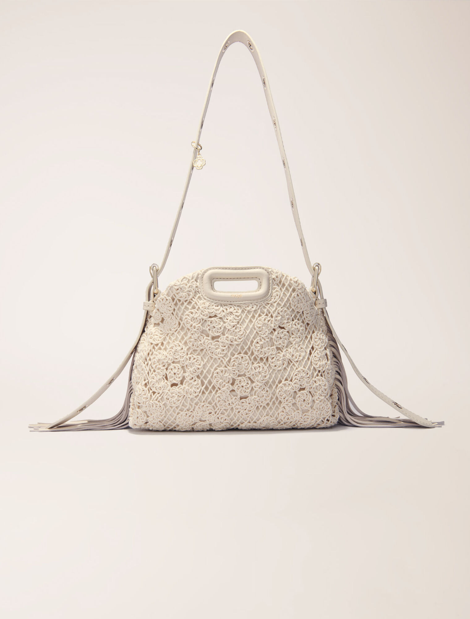 Crochet-knit mini Miss M bag
