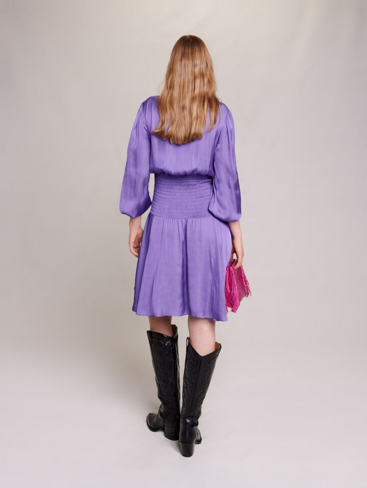 Short satin dress