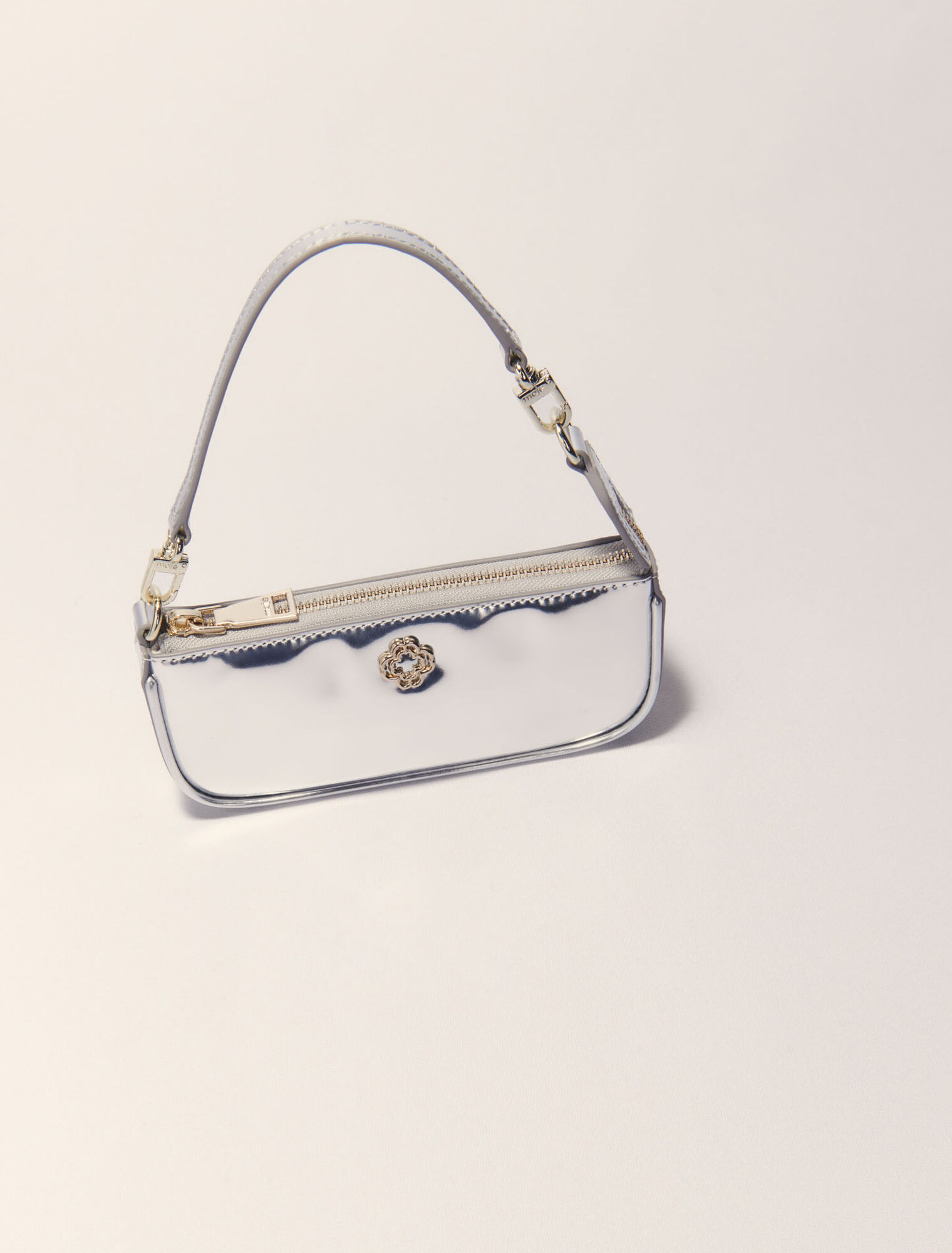 Mirrored leather Sarah pouch