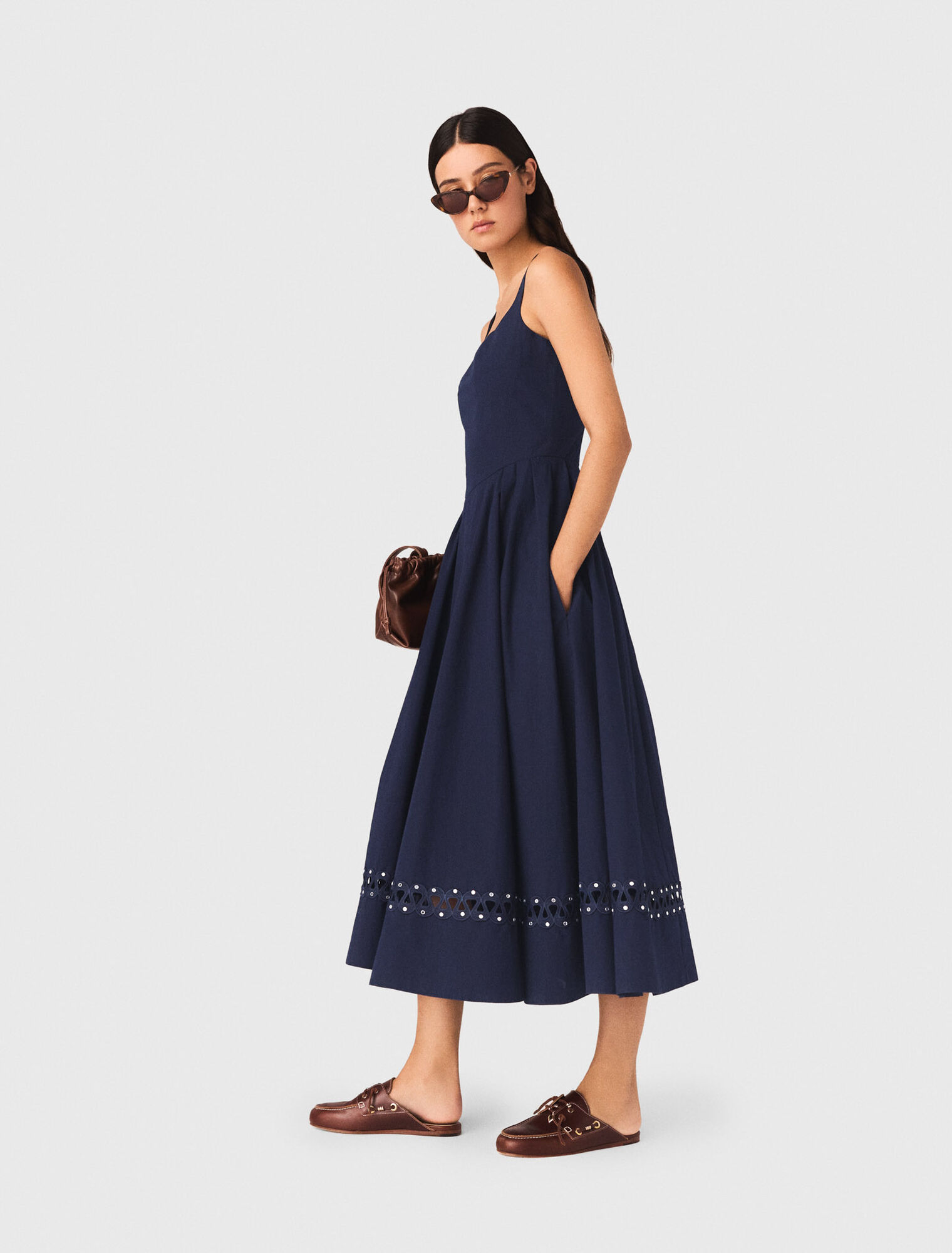 Flared midi dress