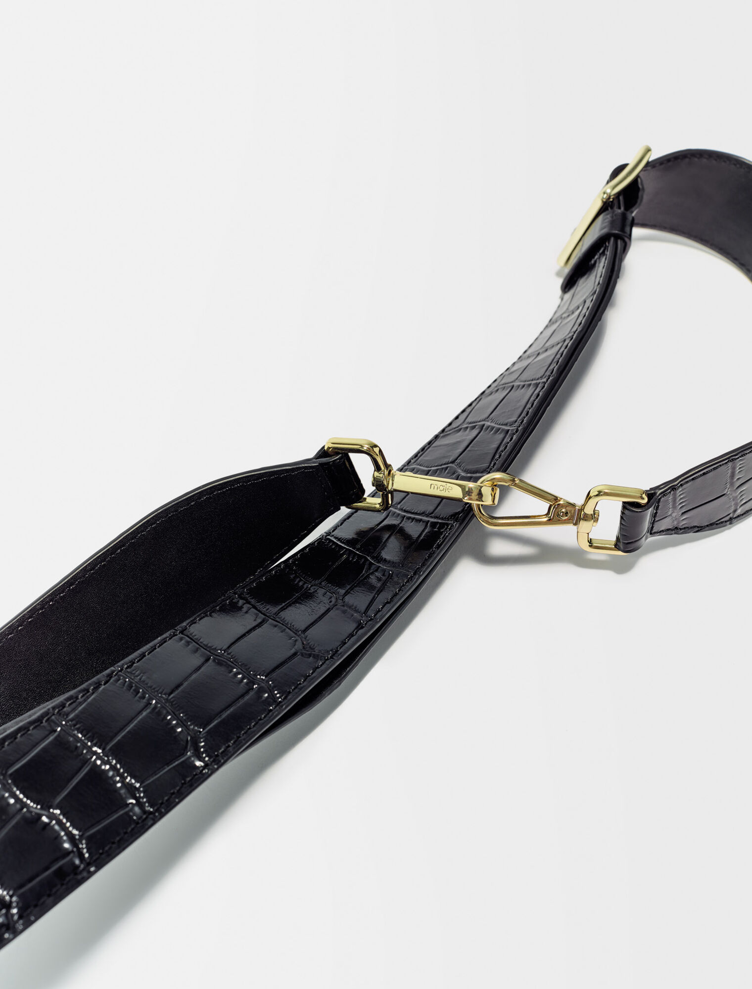 Leather shoulder strap