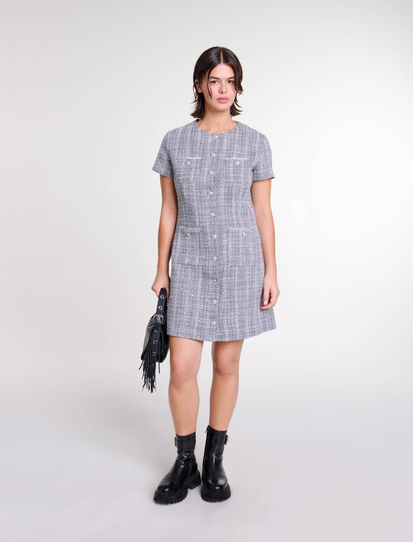 Tweed dress - Short dresses | Maje Tweed dress - Short dresses | Maje
