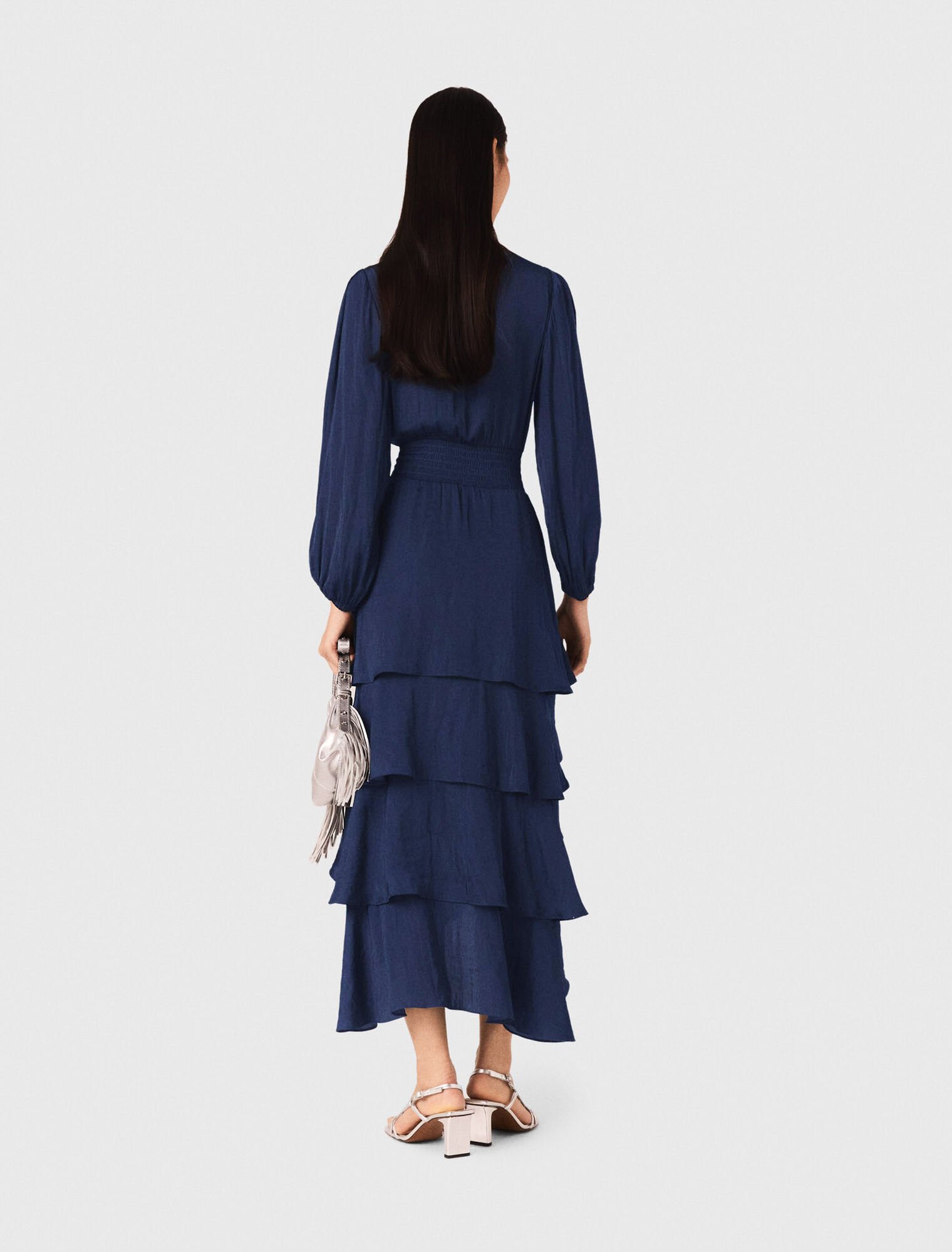Ruffled maxi dress