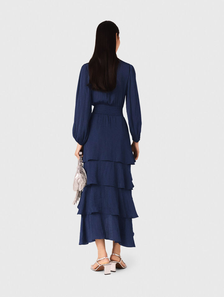 Ruffled maxi dress