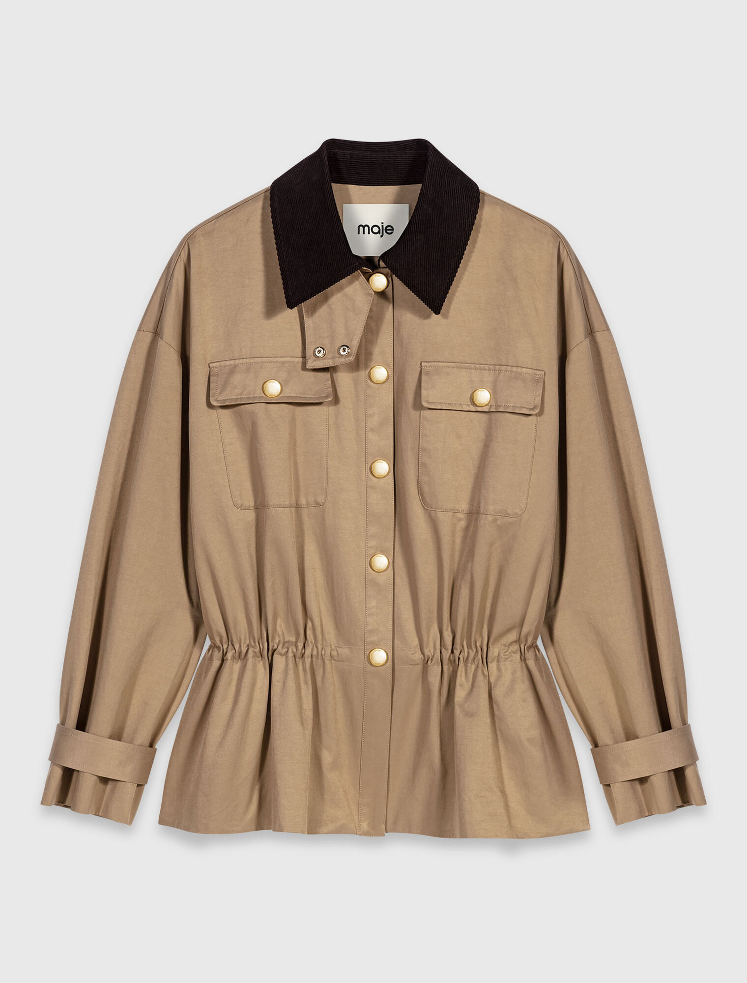 Coat with removable lining