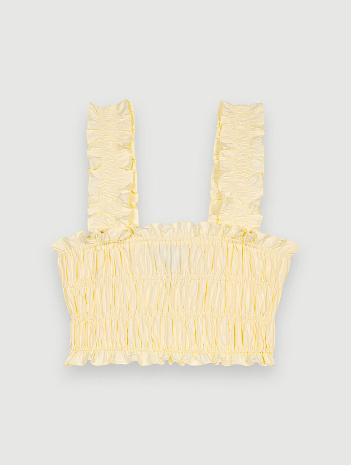 Ruffled crop top