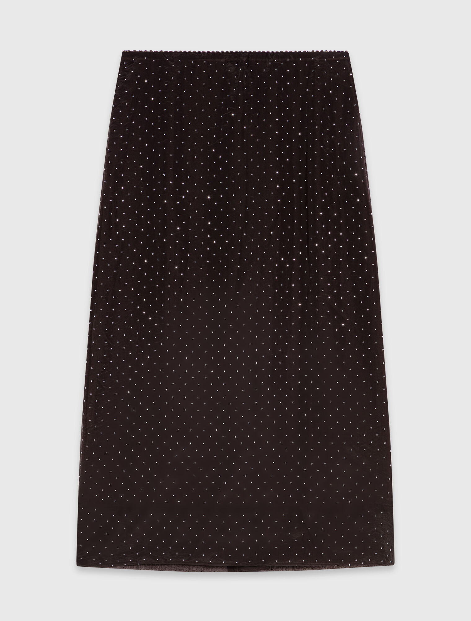 Rhinestone midi skirt