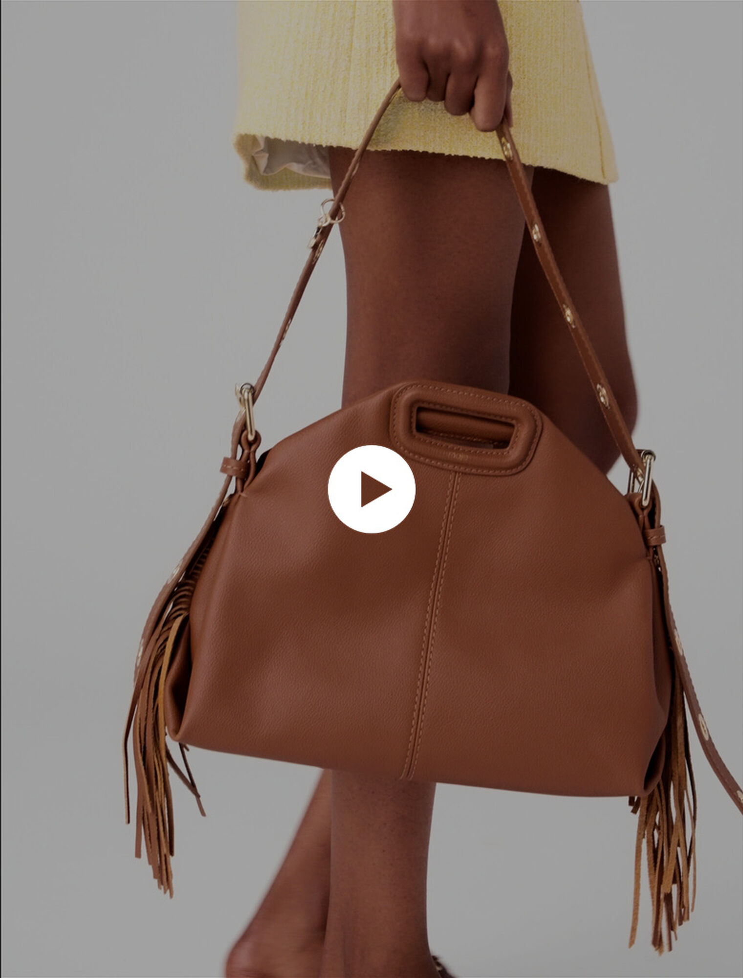 Grained leather Miss M bag