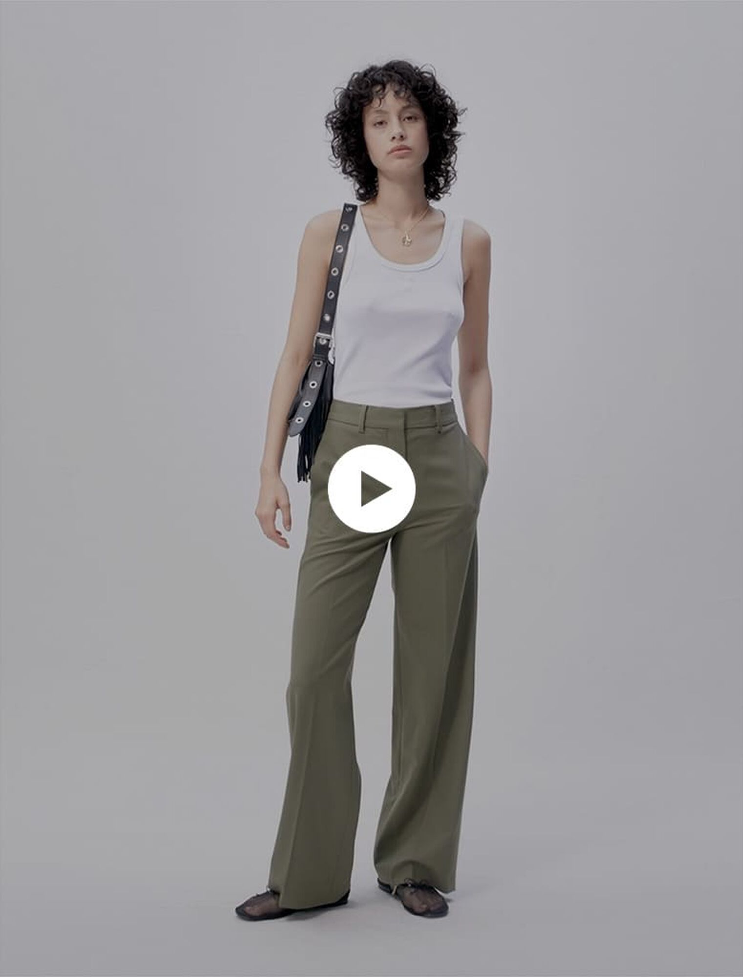 Straight-leg suit trousers