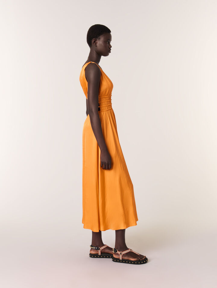 Satin-look maxi dress