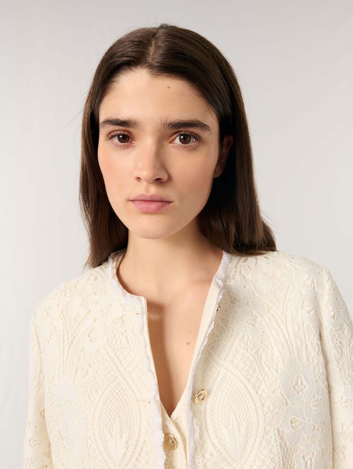 Short guipure jacket