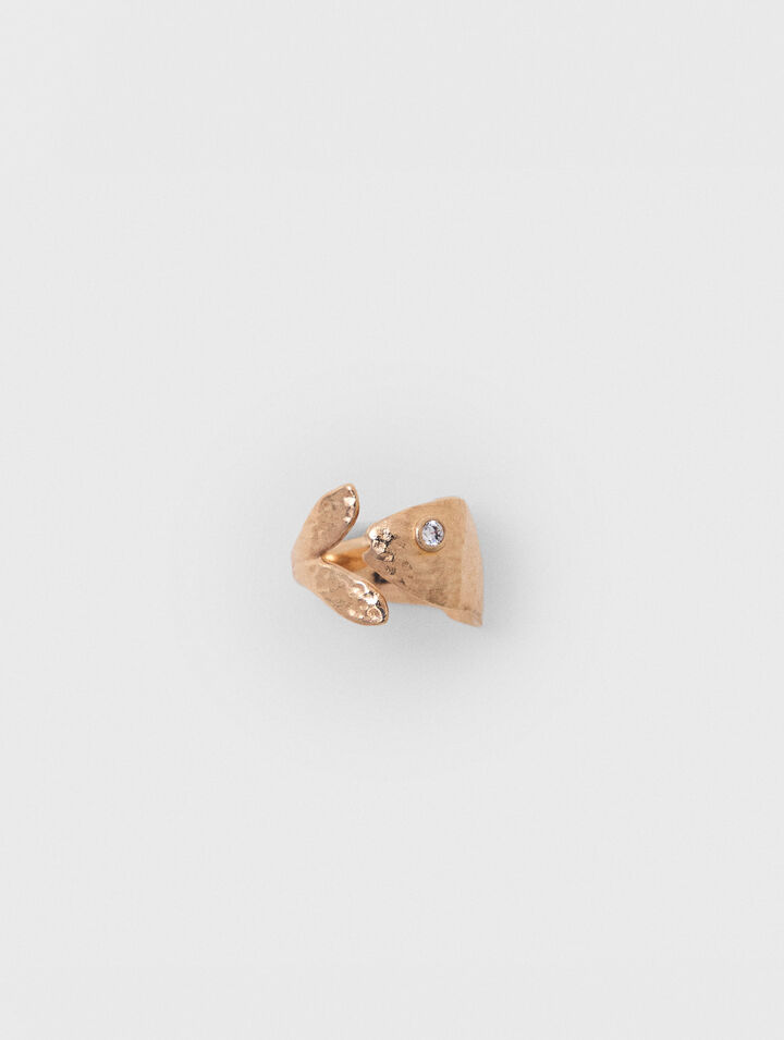 Fish rhinestone ring
