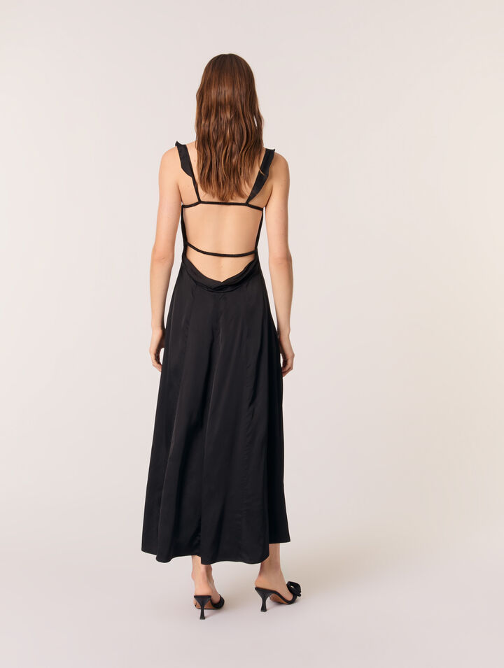 Satin-look maxi dress