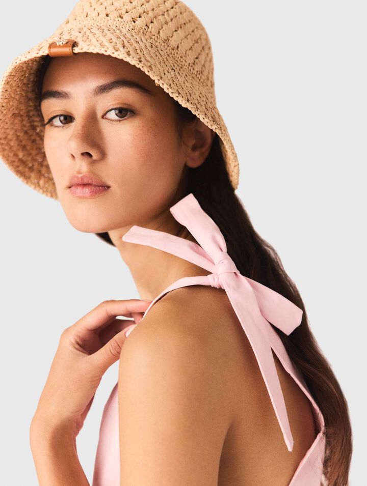 Short flared cotton dress