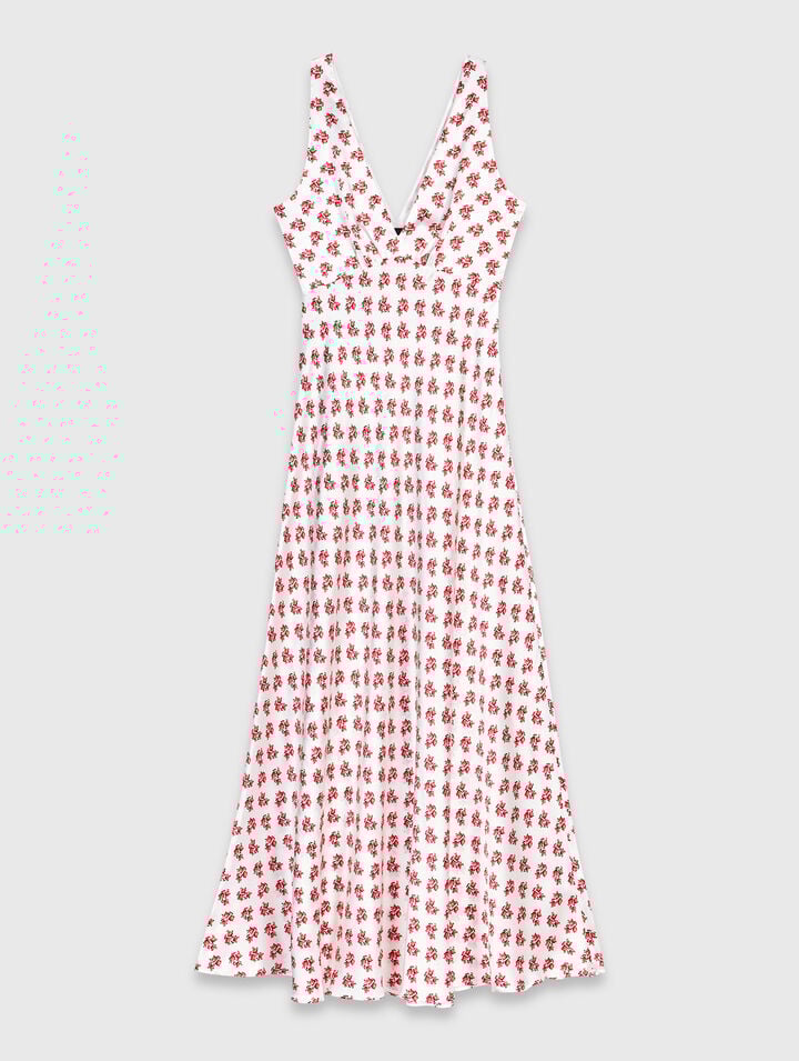 Patterned silk dress