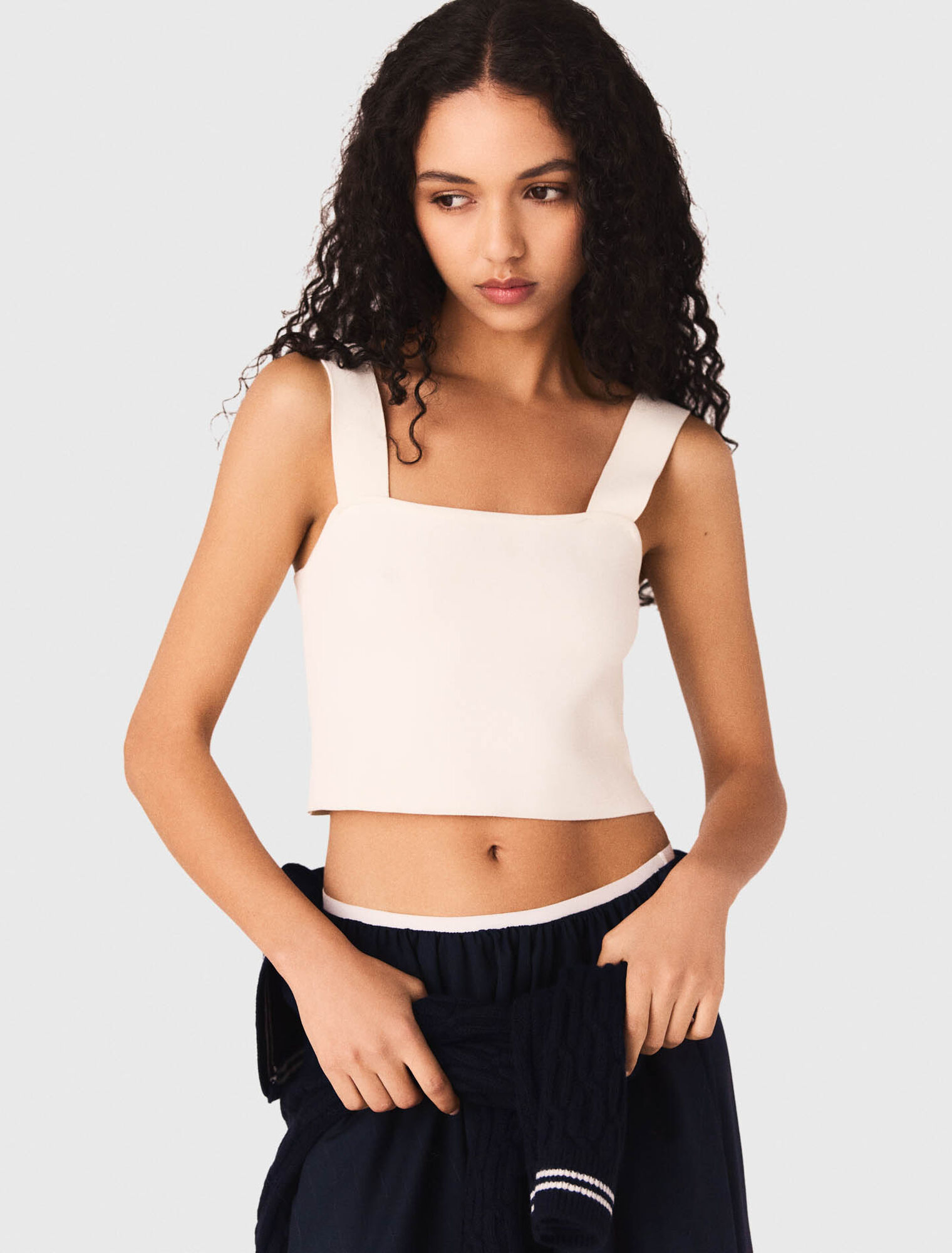 Knit crop top