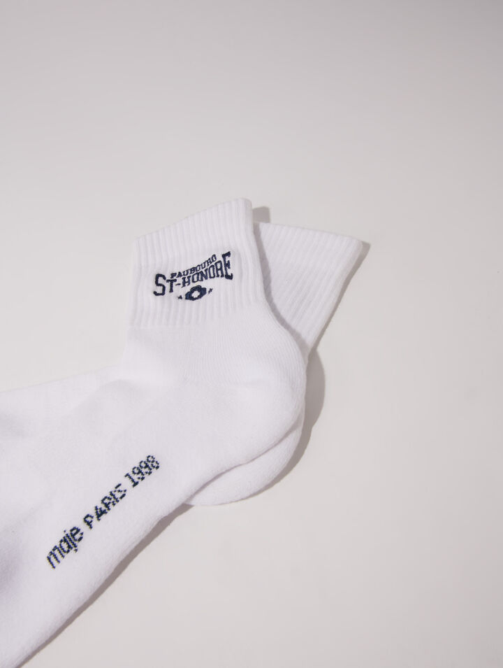 Saint Honoré embroidered socks