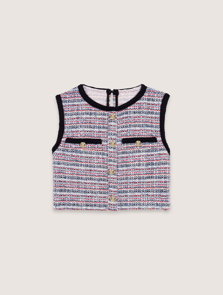 Tweed 2-in-1 short dress 