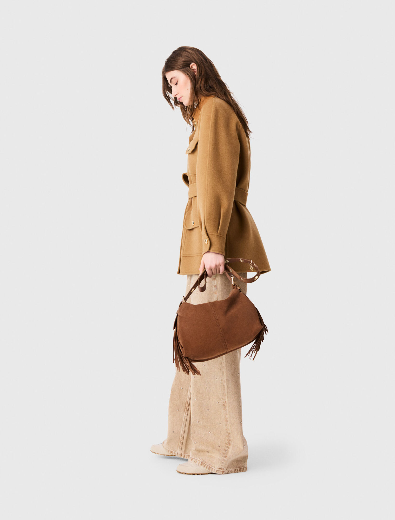 Mid-length wool coat