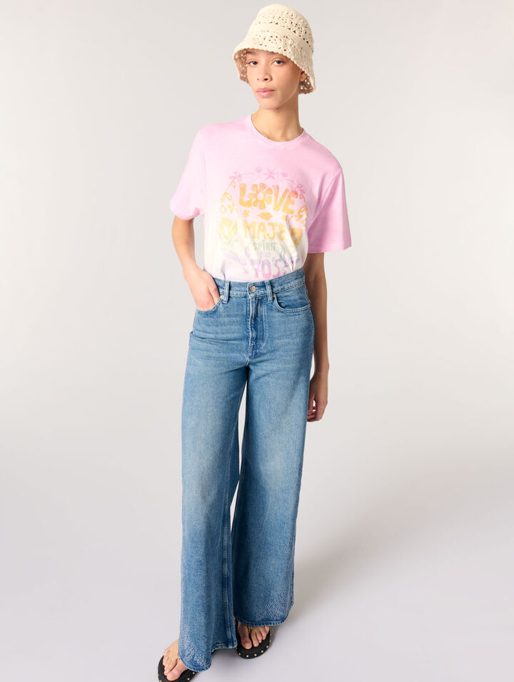 Embroidered jeans