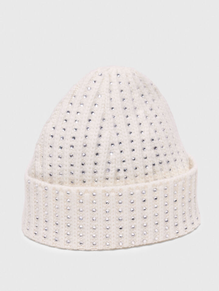Wool and rhinestone hat