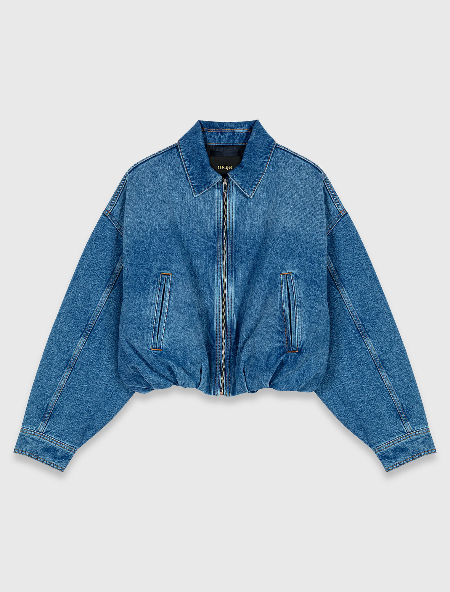 Denim bomber jacket