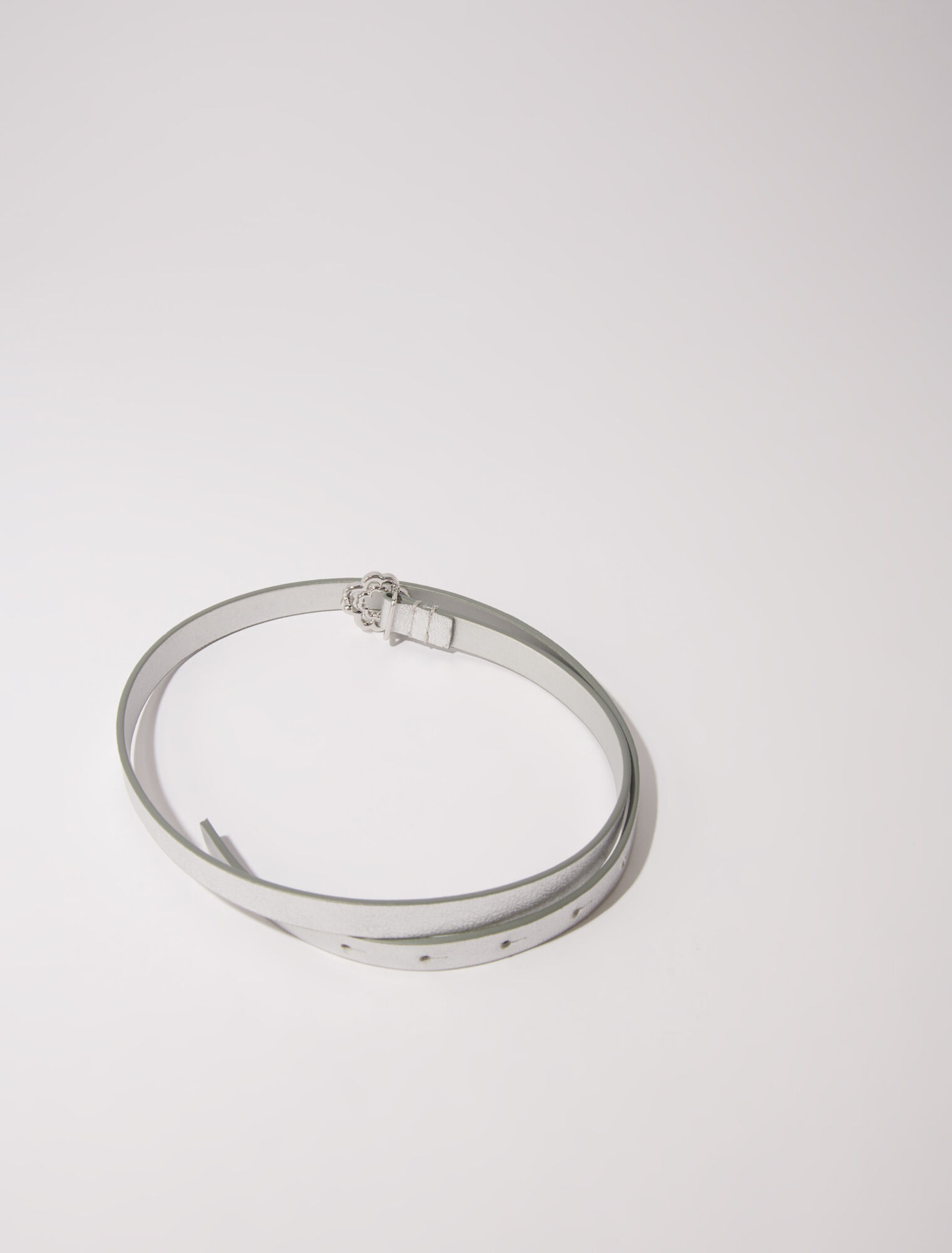 Slim belt with Clover buckle