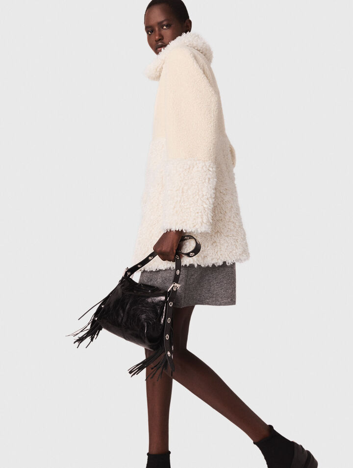 Long faux fur coat