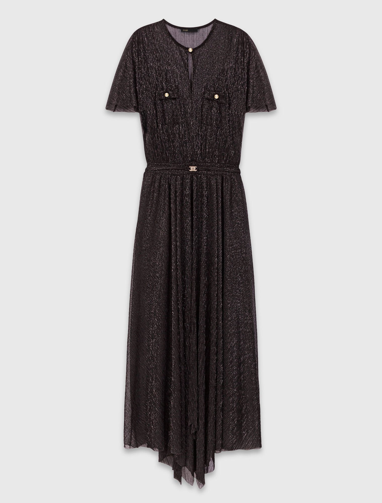 Metallic maxi dress