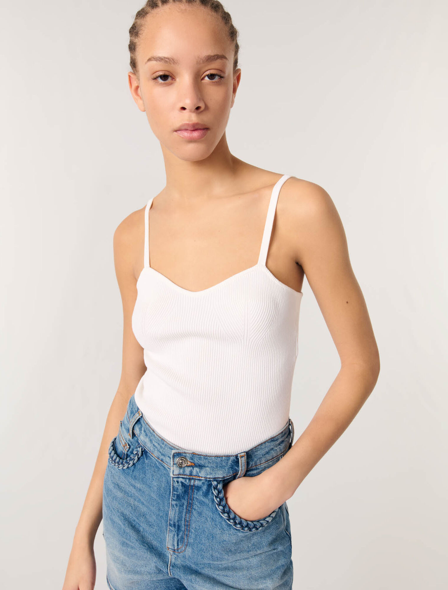 Rib knit top