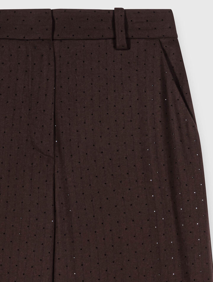 Rhinestone suit trousers
