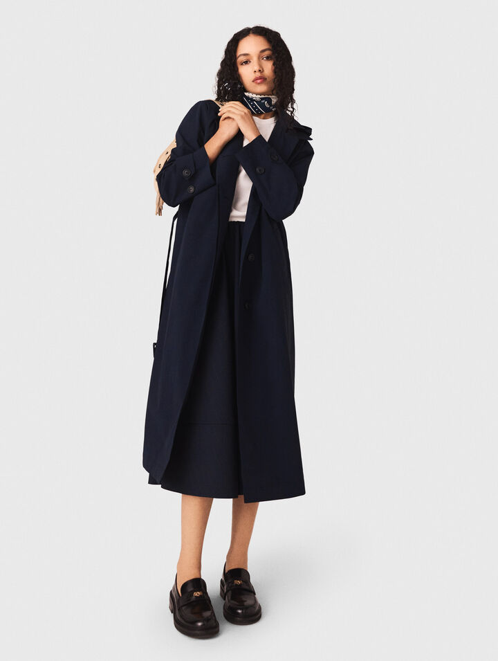 Removable rhinestone-hood trench