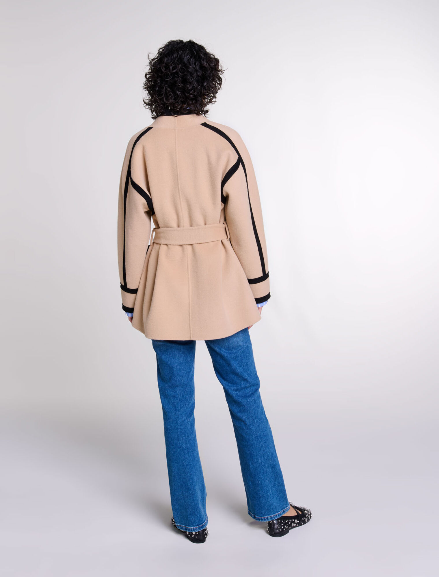 Short two-tone coat