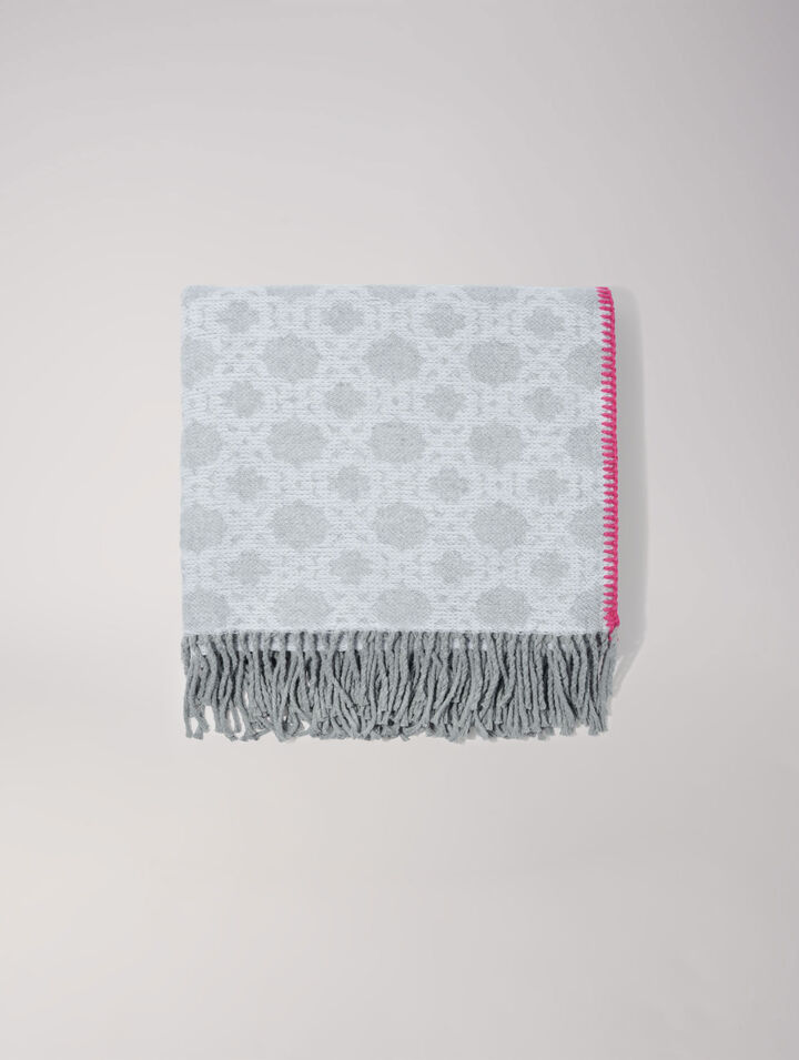 Monogram poncho