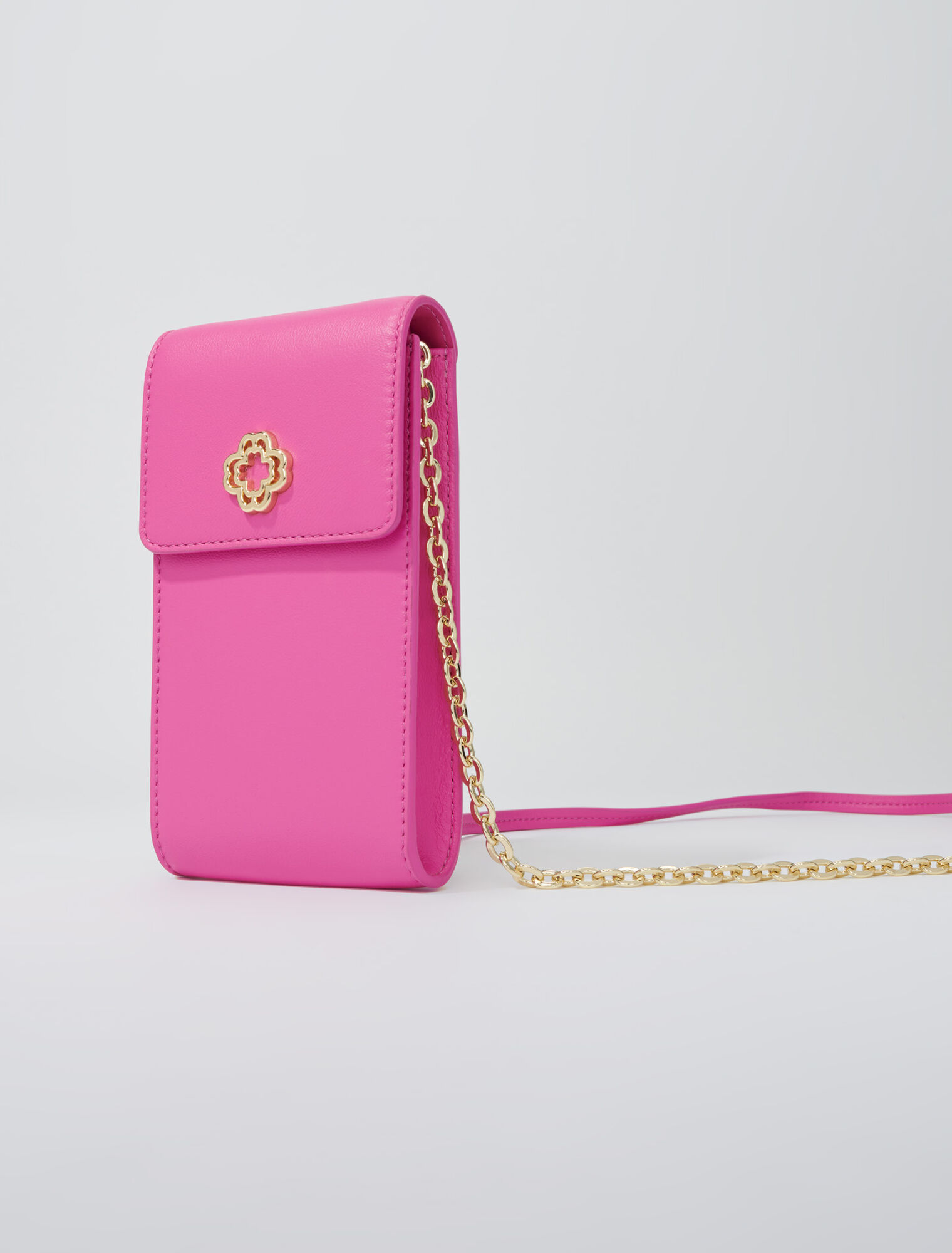 Leather phone pouch