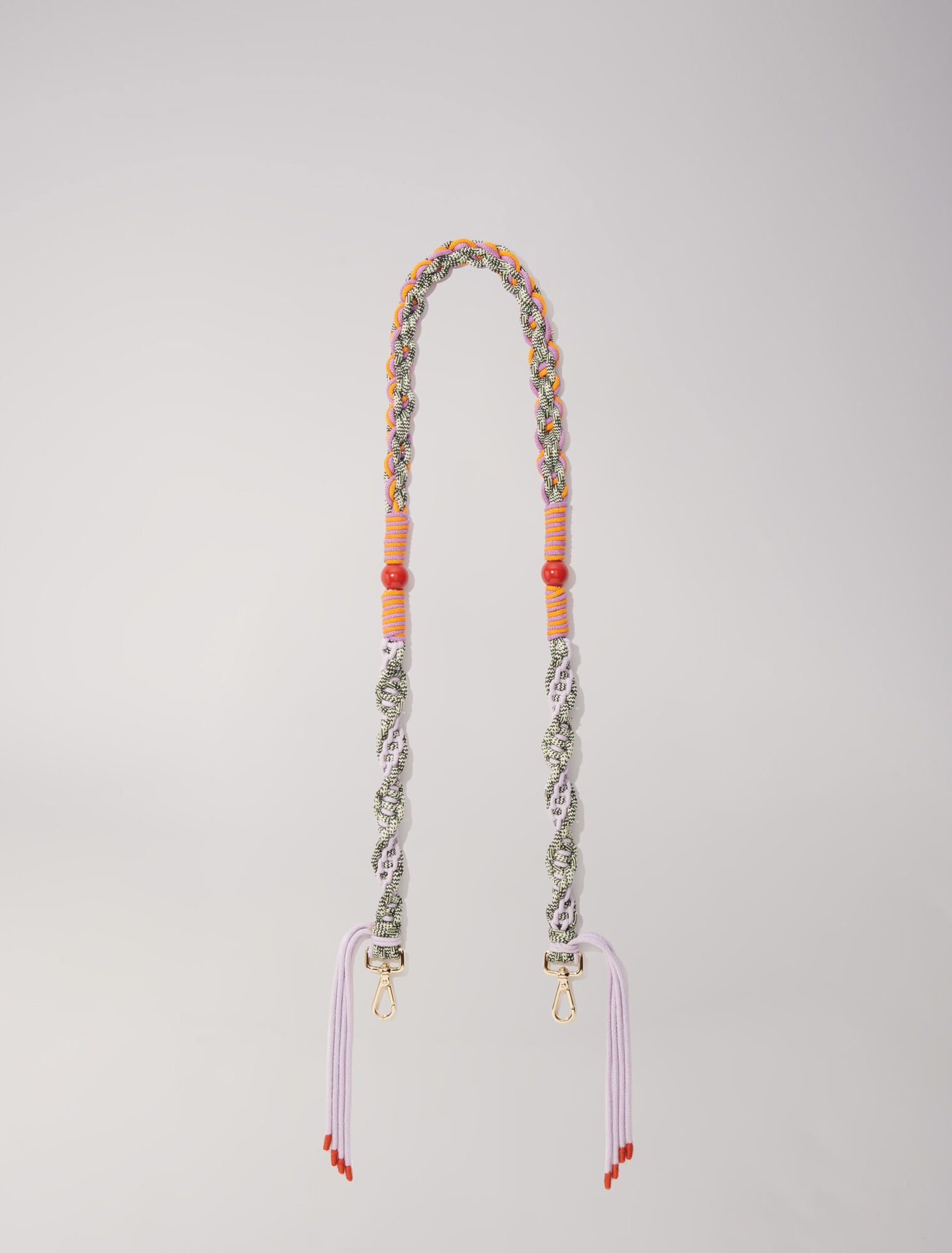 Braided shoulder strap