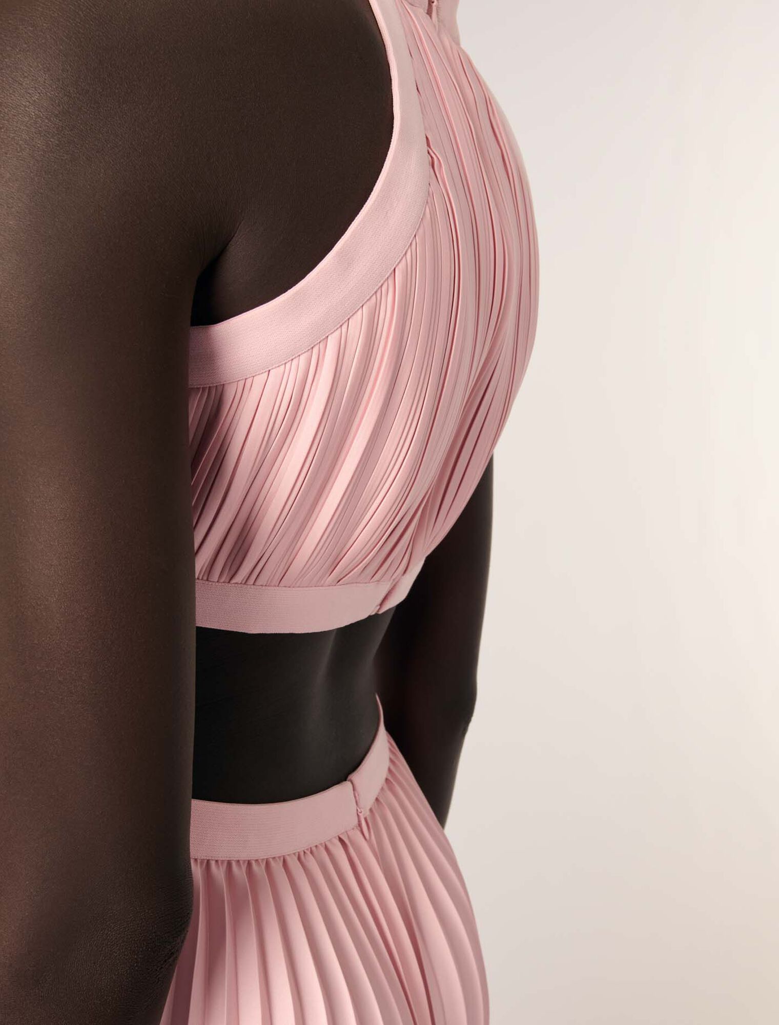 Pleated maxi dress