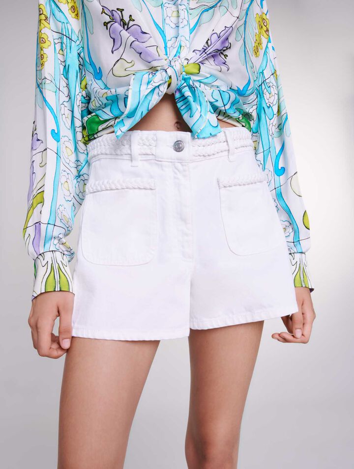 Denim shorts