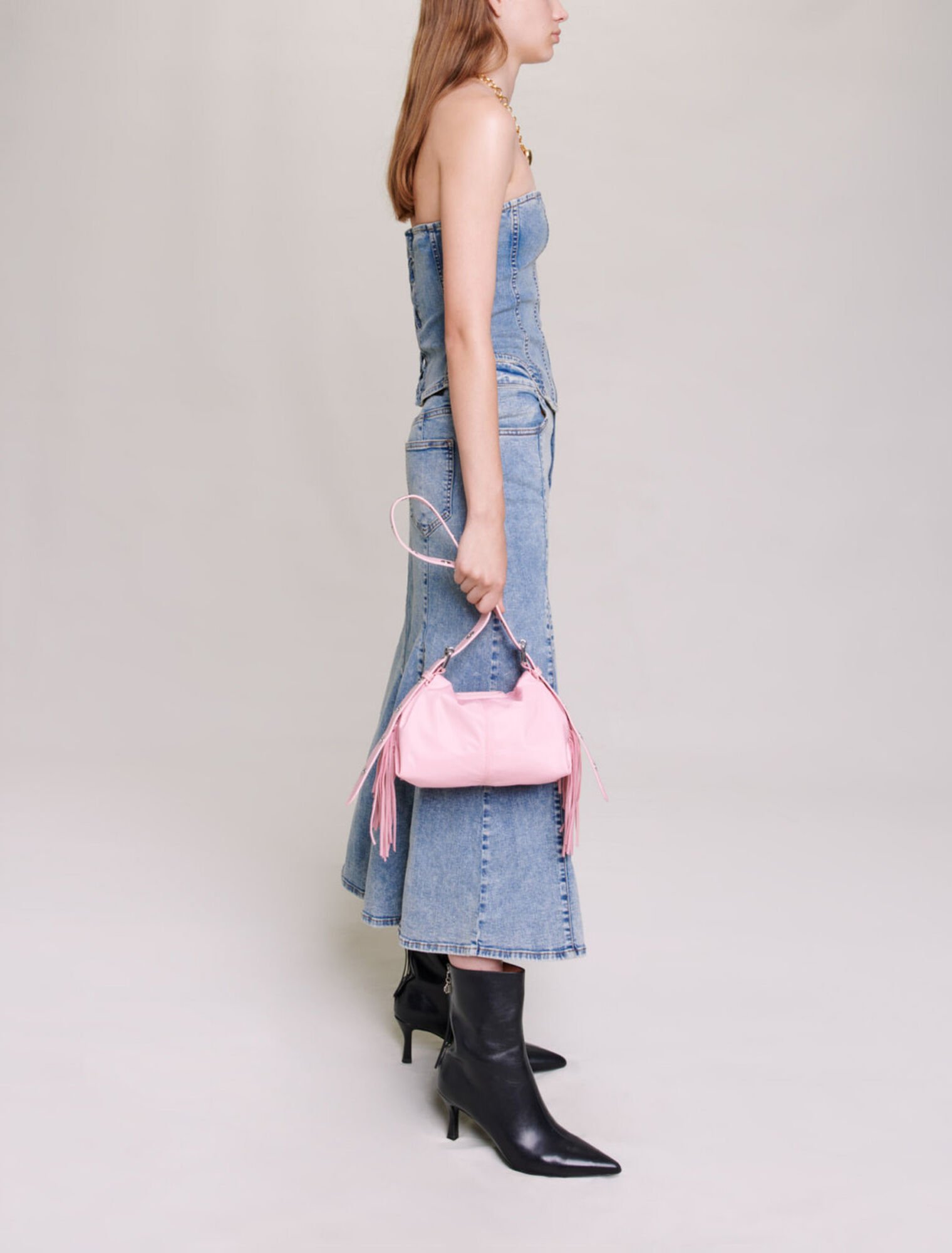 Denim bustier