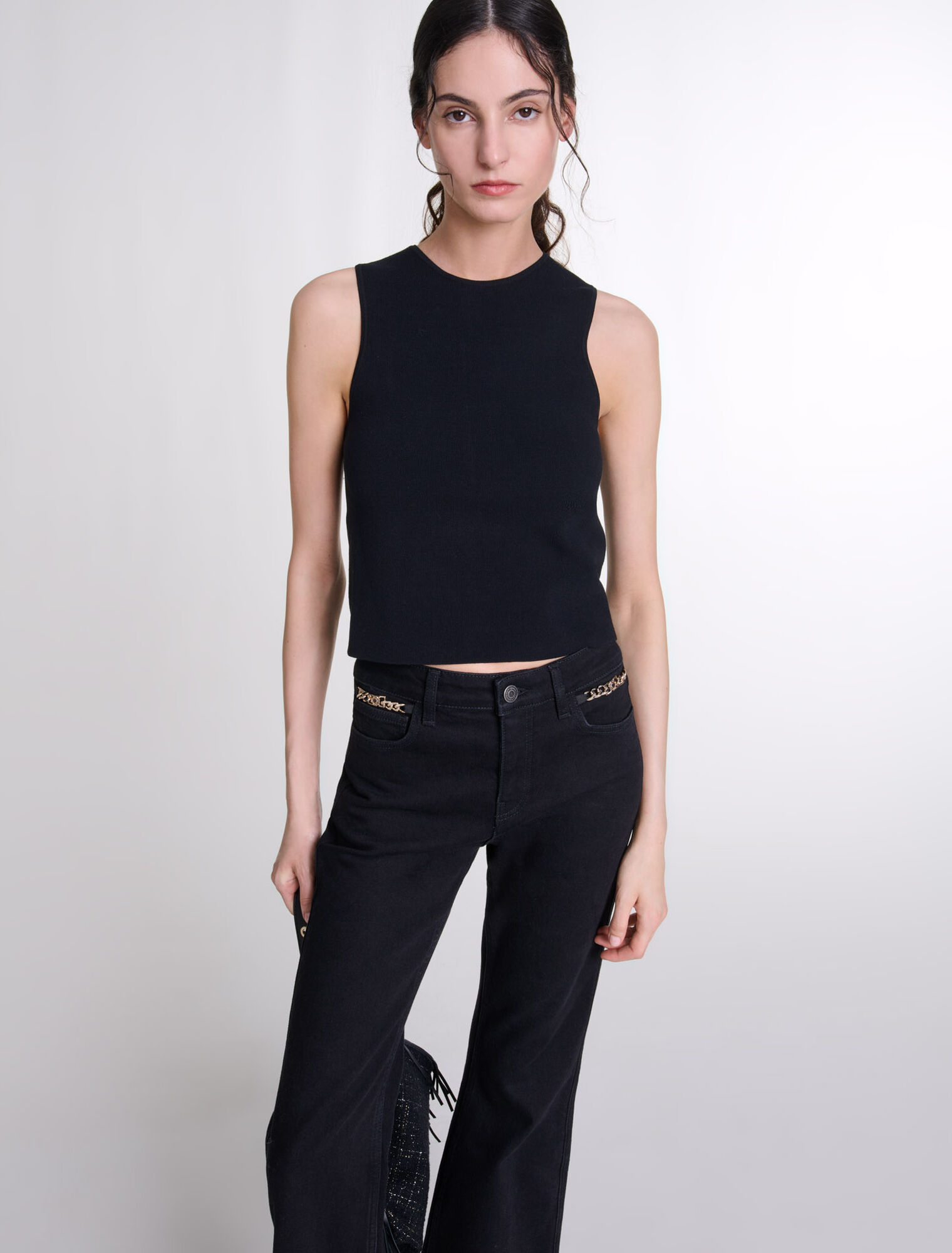 Knit crop top