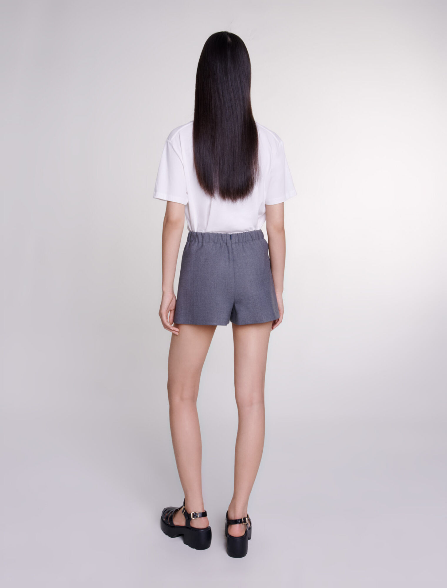 Short wraparound skirt