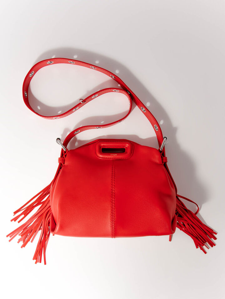 Plain leather mini Miss M bag