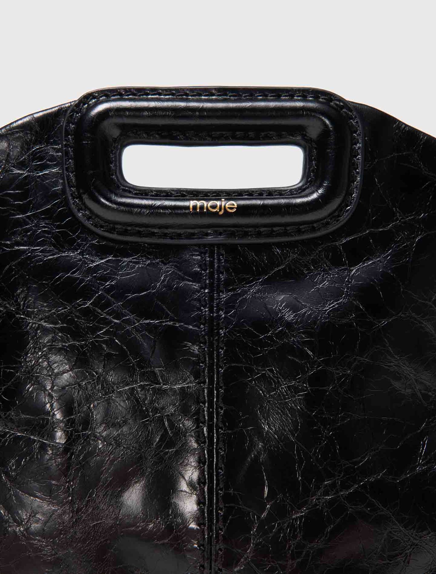 Miss M mini cracked leather bag