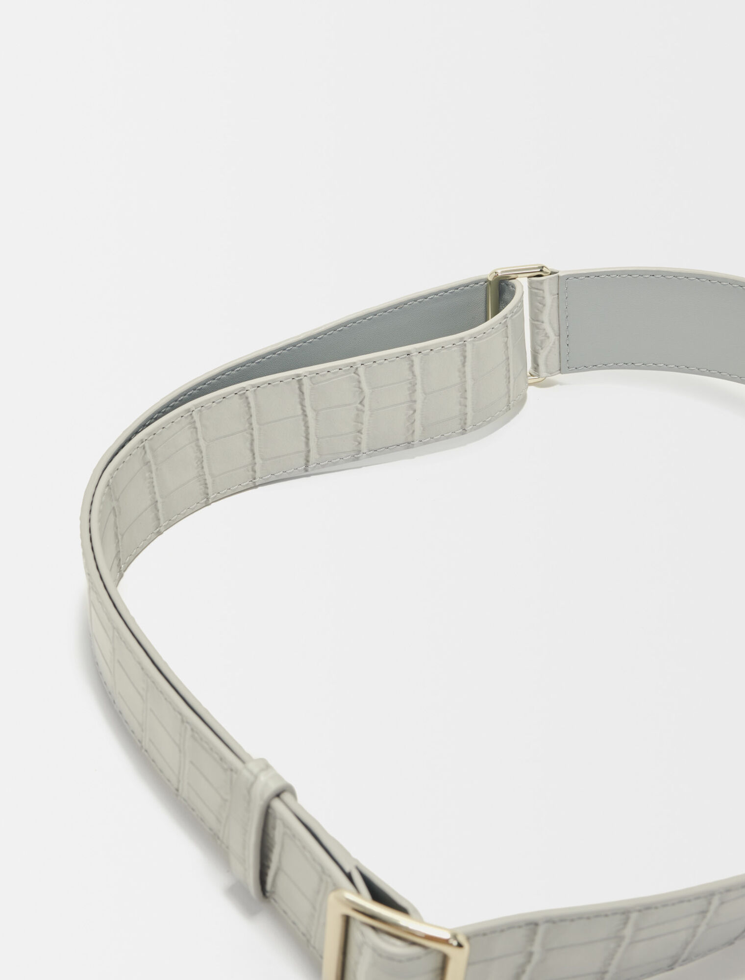 Leather shoulder strap