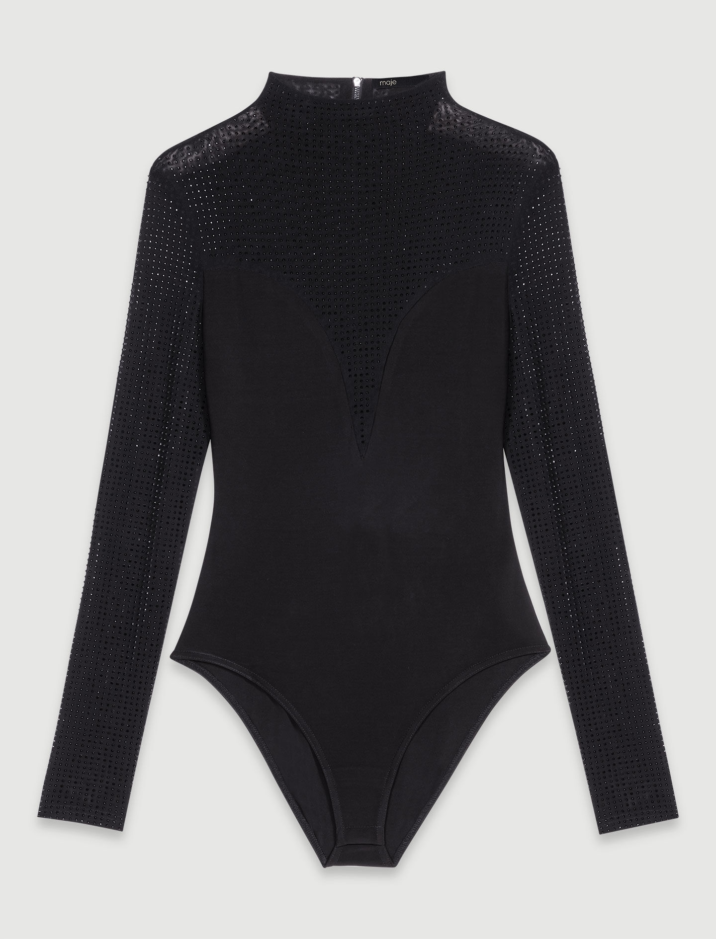 定番人気！ Rhinestone bodysuit Maje | Midseason-Sale_IT_All - トップス