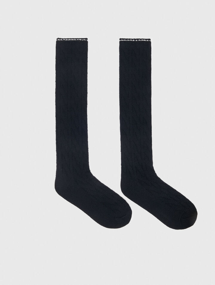 Rhinestone socks