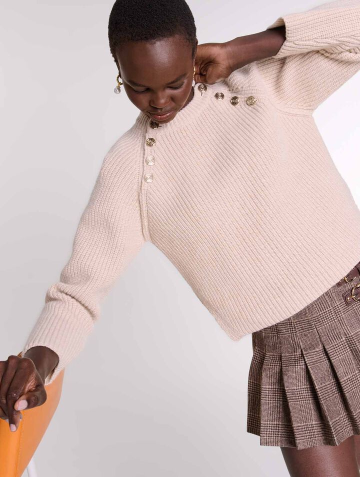 Ribbed wool jumper