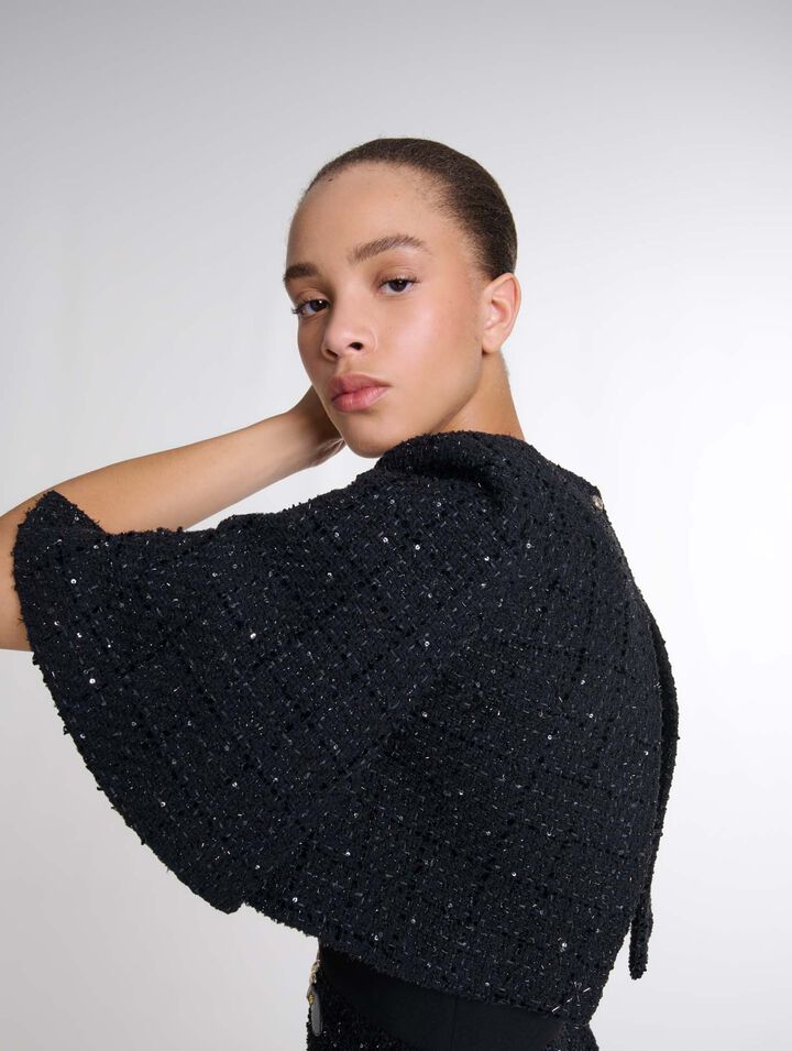 Tweed 2-in-1 short dress