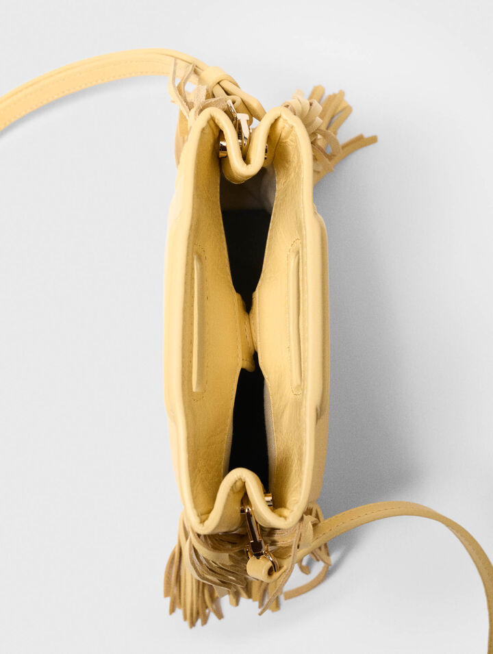 Matte crackled leather M Mini bag