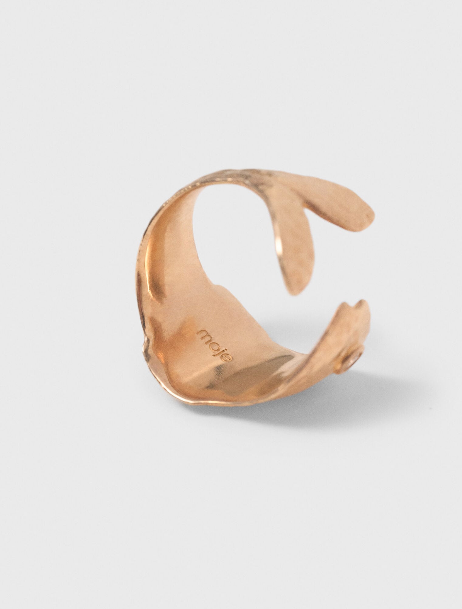 Fish rhinestone ring
